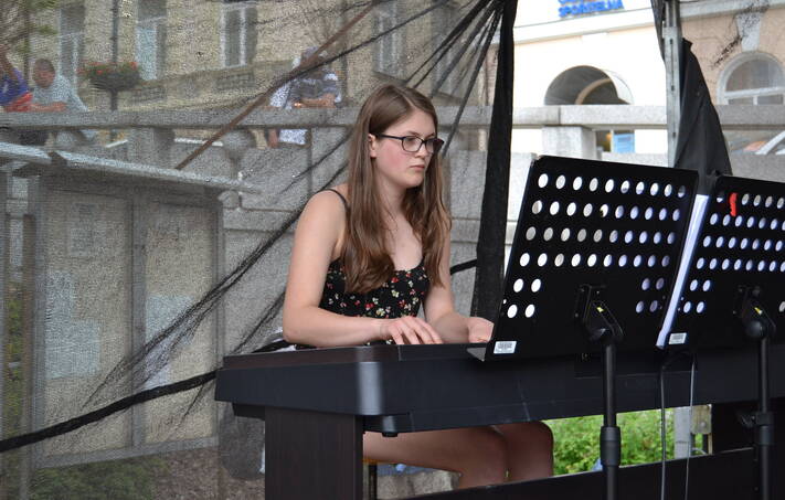 Vystoupení školního jazzového souboru JAZZTET