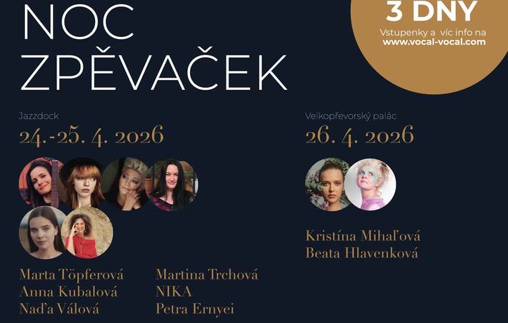 Pozvánka na Noc zpěvaček 2026